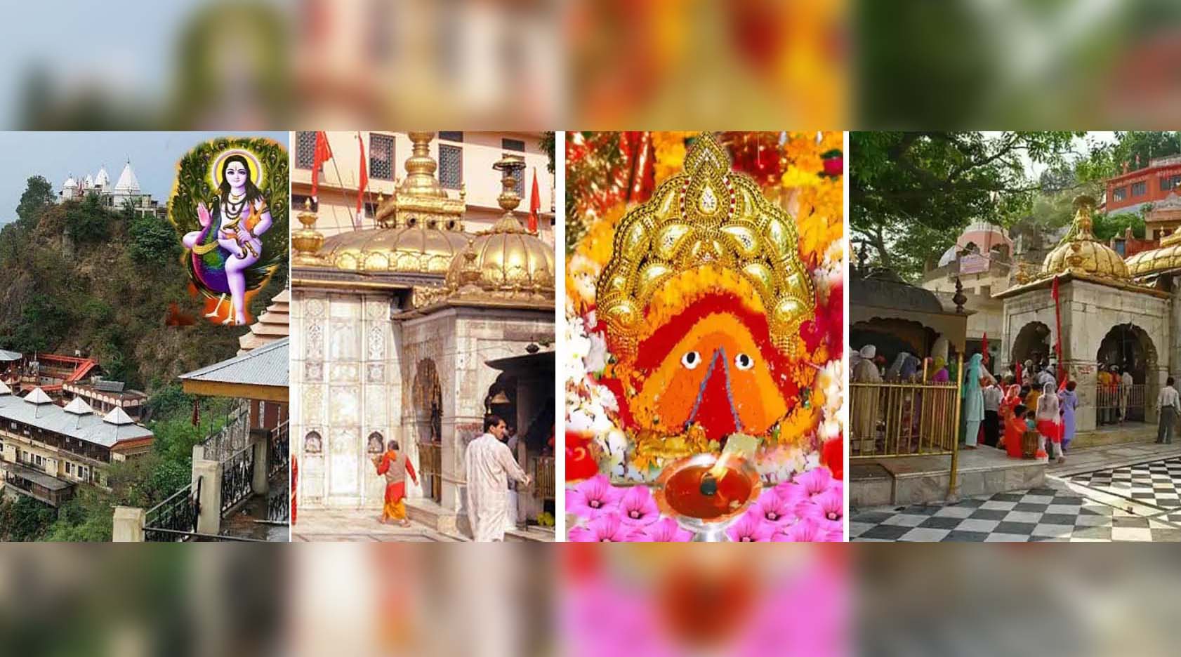 hills time beautification of four big temples in himachal pradesh