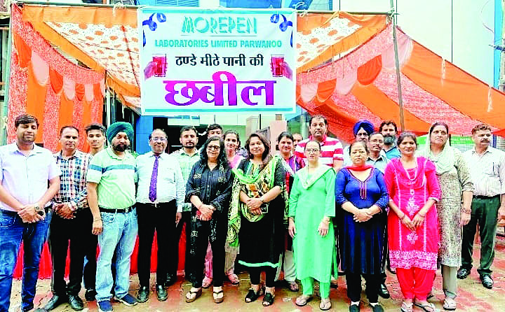 मोरेपन कंपनी ने परवाणू में लगाई छबील