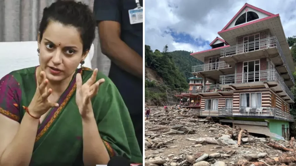 Hillstime mandi-floods-wreaked-havoc-in-mandi-mp-kangana-ranaut-reaction-came-after-four-days-what-did-she-say-about-the-devastation