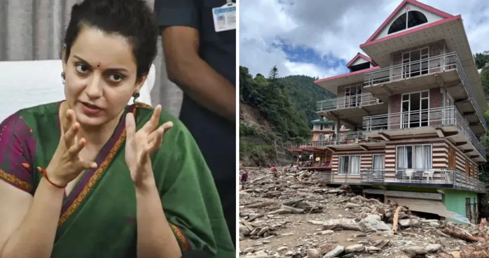 Hillstime mandi-floods-wreaked-havoc-in-mandi-mp-kangana-ranaut-reaction-came-after-four-days-what-did-she-say-about-the-devastation